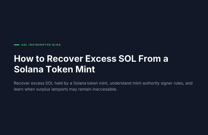 Cara Mengambil SOL Berlebih dari Mint Token Solana