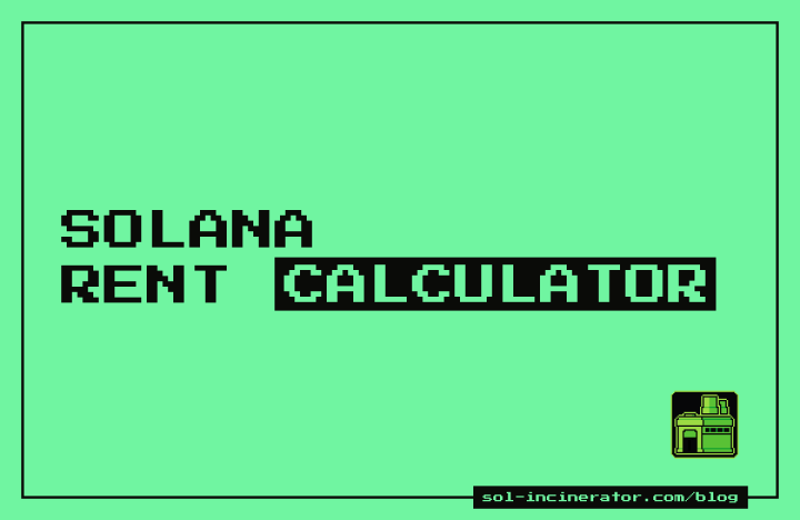 Solana Rent Calculator: Rent-Exempt Minimum for Any Account Size