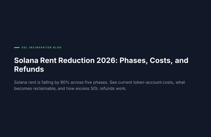Pengurangan Rent Solana 2026: Tahap, Biaya, dan Pengembalian