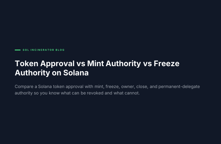 Persetujuan Token vs Mint Authority vs Freeze Authority di Solana